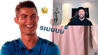 KUN AGUERO REACCIONA A LA PEOR ENTREVISTA DE CRISTIANO RONALDO [upl. by Ahsemik]