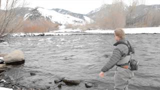 Winter Midge Fishing on the Madison River with Kelly Galloup [upl. by Tandie]