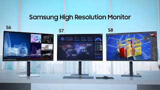 High Resolution Monitors Innovative displays that power your performance  Samsung [upl. by Vivica257]