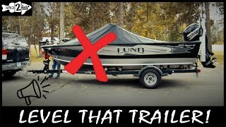 Boating Basics How to Level Your Trailer [upl. by Atirb]