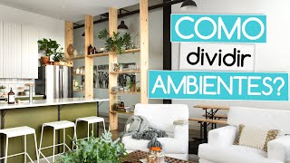 12 FORMAS CRIATIVAS PARA DIVIDIR AMBIENTES  Biombos e Divisórias [upl. by Ahsiemat]