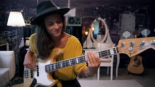 Kinga Głyk  Bruno Mars Finesse  bass cover [upl. by Anilra]