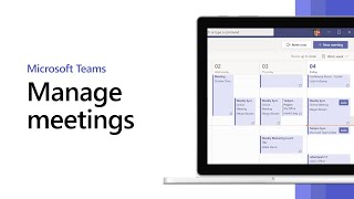 How to manage meetings in Microsoft Teams [upl. by Annuahs]