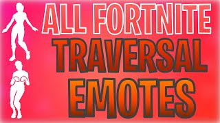 All Fortnite Traversal EmotesDances Showcase WInGame Gameplay CongaDrum MajorFancifulBunny Hop [upl. by Chelsey19]