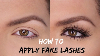 How To Apply Fake Lashes With Trichotillomania [upl. by Oslec806]