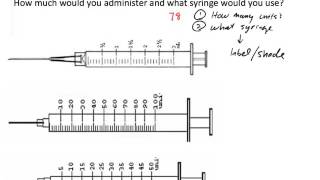 U100 Insulin Dosage Calculation Two Examples [upl. by Notna]