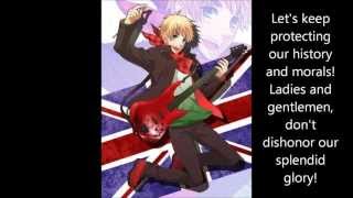 APH  England  Lets Enjoy Today FULL English Lyrics [upl. by Reinert688]