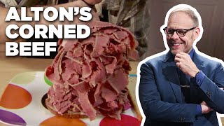 Alton Browns Corned Beef Recipe  Good Eats  Food Network [upl. by Korella]