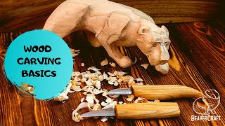 Wood Carving for Beginners  BasicsampTips [upl. by Nogam]