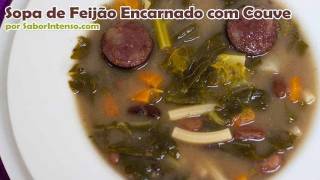 Sopa de Feijão Encarnado com Couve [upl. by Dynah183]