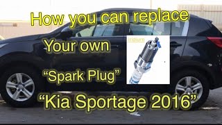 How to replace spark plugs on 2016 Kia Sportage complete guide [upl. by Hugibert]