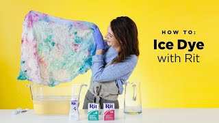 How To Ice Dye with RIT AllPurpose Dye [upl. by Kayley]