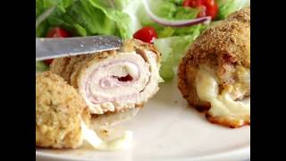 Baked Chicken Cordon Bleu Recipe [upl. by Truman]