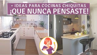 11 IDEAS PARA UNA COCINA CHIQUITA DE ENSUEÑO EN CASA ¡UNA IDEA MÁS INGENIOSA QUE LA OTRA [upl. by Lecrad]