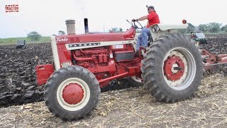 40 Tractors Plowing at the Half Century of Progress Show [upl. by Retxed400]