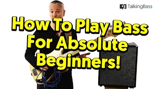 Beginners Guide To Bass Guitar  Lesson 1 The Absolute Basics [upl. by Heidy67]