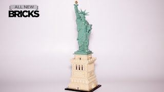 Lego Architecture 21042 Statue of Liberty Speed Build [upl. by Kreiker51]