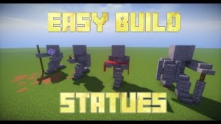 Minecraft How To Build Statues [upl. by Adachi]