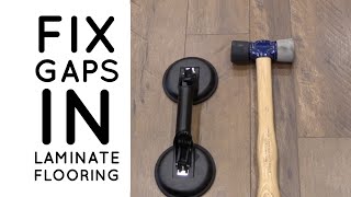 How To Fix Gaps In Laminate Flooring Diy [upl. by Goeger]