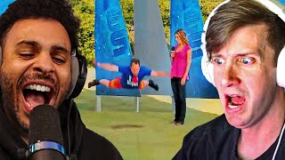 REACTING TO WIPEOUT FAILS AND FUNNY MOMENTS [upl. by Estren]