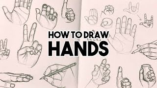 How to Draw Hands  starting with just 3 simple shapes [upl. by Mokas]