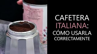 CÓMO USAR LA CAFETERA ITALIANA Guía básica para preparar café [upl. by Justicz]