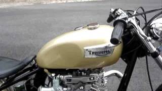 Triumph 650 Vintage Bobber  Nivel Moto [upl. by Fagaly]