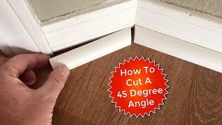 How To Cut Quarter Rounds for a 45 Degree Angle [upl. by Hershel]