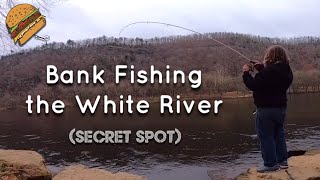 Bank Fishing the White River SECRET SPOT [upl. by Danella]