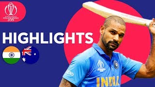 Dhawan Strikes Super Century  India vs Australia  Match Highlights  ICC Cricket World Cup 2019 [upl. by Gianina]