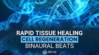 285 Hz Healing Frequency Rapidly Heals Tissue amp Regenerate Cells Binaural Beats [upl. by Levey]