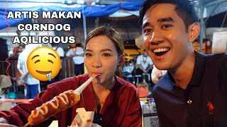 ARTIS MAKAN CORNDOG AQILICIOUS 😂 [upl. by Yelkao863]