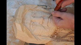 woodcarving tutorial human faces [upl. by Garrick]