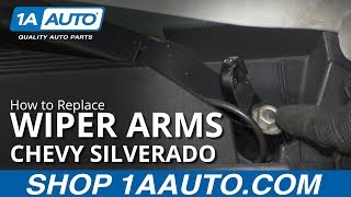 How to Replace Wiper Arms 0713 Chevy Silverado [upl. by Saqaw594]