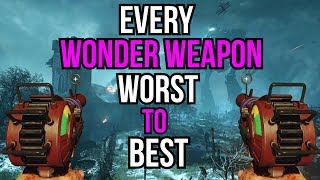 EVERY WONDER WEAPON RANKED WORST TO BEST COD ZOMBIES [upl. by Pace]