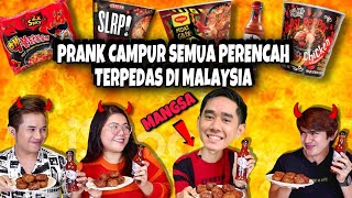 PRANK INSTAFAMOUS AQILTUKAR SOS DENGAN SOS PEDAS GHOSTPEPPERSAMYANGMAGGI PEDAS GILA SAMPAI MUNTAH [upl. by Ahsikel]