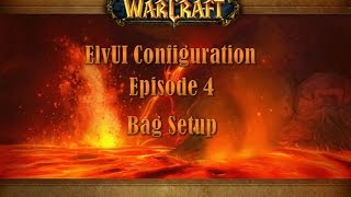 Episode 4  ElvUI Bag Setup Addon for WOW [upl. by Atener]