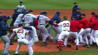 Coco Crisp and James Shields ignite brawl in Boston [upl. by Madlin999]