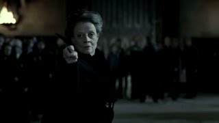 McGonagall battles Snape  Harry Potter and the Deathly Hallows Pt 2 [upl. by Maroney]