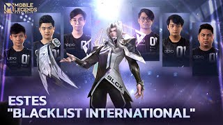 New Skin  Estes quotBlacklist Internationalquot  Mobile Legends Bang Bang [upl. by Ocihc]