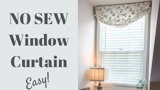 DIY Curtains  No Sew  Home Decor [upl. by Dilahk]