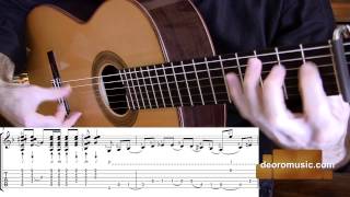 Flamenco Guitar Lesson W TABS  Buleria Falseta 6  Diego de Oro [upl. by Hasheem]