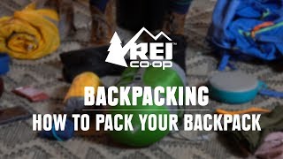 How to Pack a Backpack  REI [upl. by Eatton166]