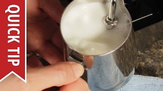 How to AutoFroth Milk for Lattes [upl. by Arytahs564]