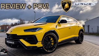 666HP Lamborghini URUS S Review  Autobahn [upl. by Truelove]