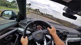 2020 Lamborghini Urus SUV POV Test Drive 3D AudioASMR [upl. by Milas814]