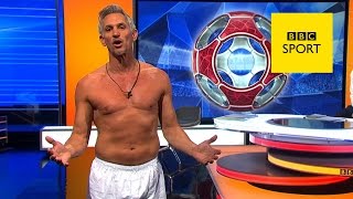 Gary Lineker presents Match of the Day in his pants  BBC Sport [upl. by Ecylahs]