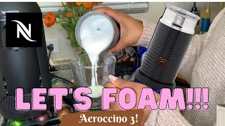 How To Foam Milk With Aeroccino 3 Make Coffee With Foam Tips amp Tricks  Easy Foamed Latte Recipe [upl. by Nalahs]