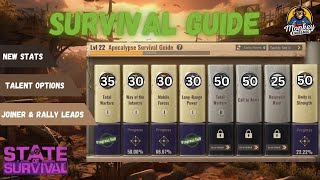 STATE OF SURVIVAL APOCALYPSE SURVIVAL GUIDE  INITIAL SLOT OVERVIEW [upl. by Chadburn456]