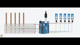 Bionic Arm Using flex Sensor Version 10 Tinkercad [upl. by Ancilin570]